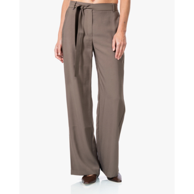 no man's land Twill Pantalon met Ceintuur Soft Bark