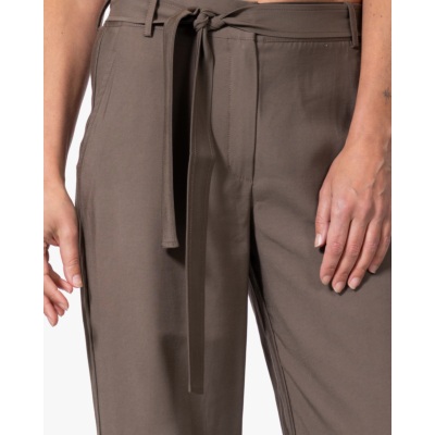 no man's land Twill Pantalon met Ceintuur Soft Bark
