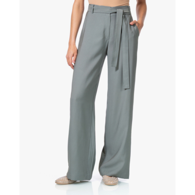 no man's land Twill Pantalon met Ceintuur Sage