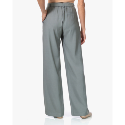 no man's land Twill Pantalon met Ceintuur Sage
