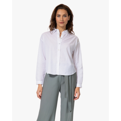 no man's land Katoen Voile Blouse Wit