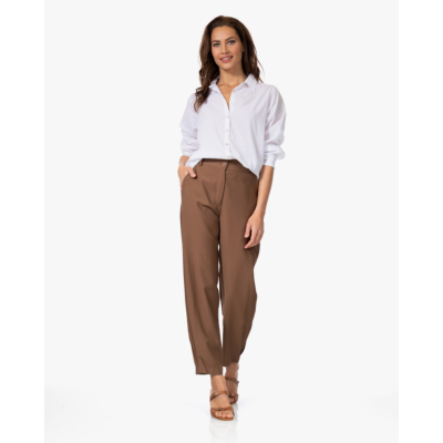 no man's land Voile Katoen Blouse Wit