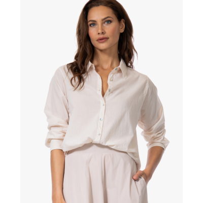 no man's land Voile Katoen Blouse Soft Dune