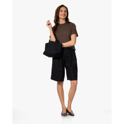 Pomandère Linnenmix T-shirt Bruin