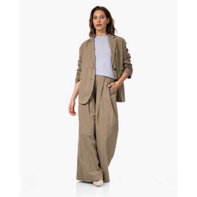 Pomandère Katoenen Blazer Camel