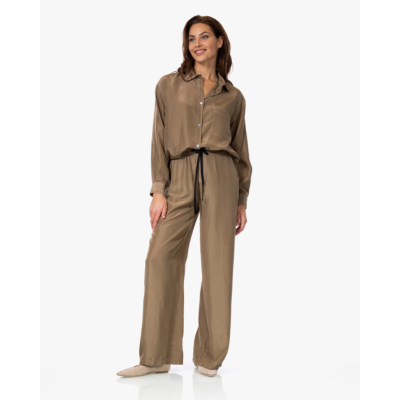 Pomandère Zijden Pull-on Pantalon Camel