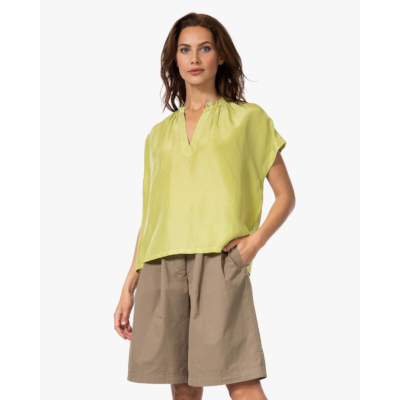 Pomandère Zijden Blouse Kiwi