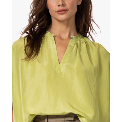 Pomandère Zijden Blouse Kiwi