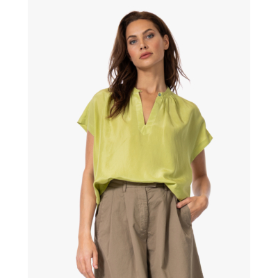 Pomandère Zijden Blouse Kiwi