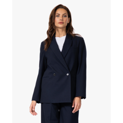 Pomandère Wolmix Blazer Navy
