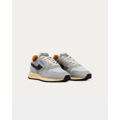 Autry Reelwind Low Sneakers in Zand Suede en Zilver