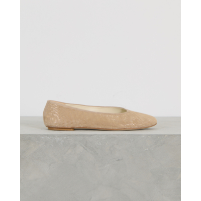 Odare Lilly Suède Ballerina met strass details Taupe