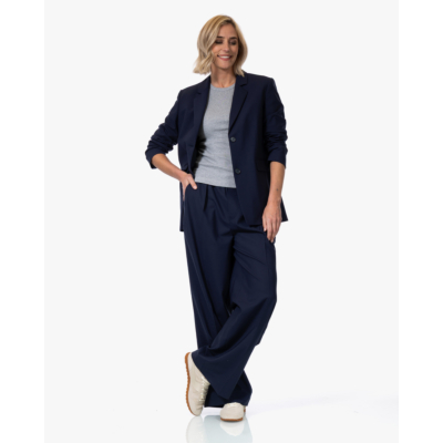 Closed Rib T-shirt met Halflange Mouw Grijs