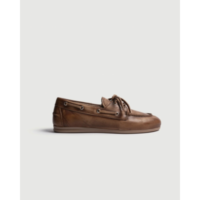 Posa Boat Loafer Brushed Brown