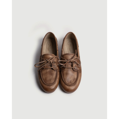 Posa Boat Loafer Brushed Brown