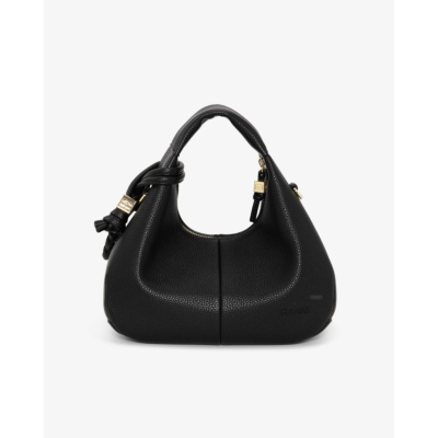 Ganni Black Mini Hobo Bag