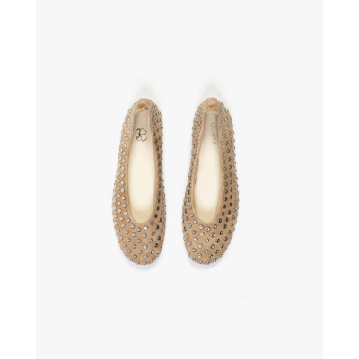 Odare Selena Suède Ballerina's met Studs