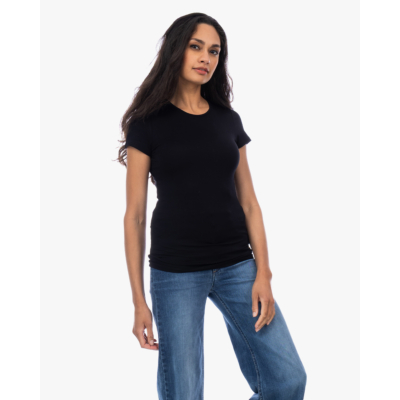 Majestic Filatures Soft Touch Slim Fit T-shirt Zwart