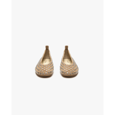 Odare Selena Suède Ballerina's met Studs