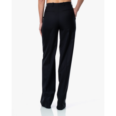 Herman Wide Leg Pantalon Zwart