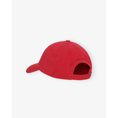 Ganni Canvas Cap Fiery Red