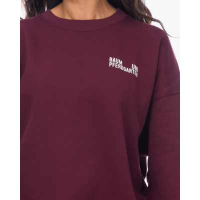 Baum und Pferdgarten Julle Oversized Crewneck Sweater Bordeaux