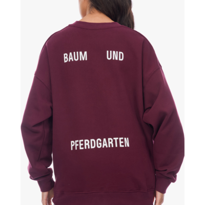 Baum und Pferdgarten Julle Oversized Crewneck Sweater Bordeaux