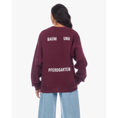 Baum und Pferdgarten Julle Oversized Crewneck Sweater Bordeaux