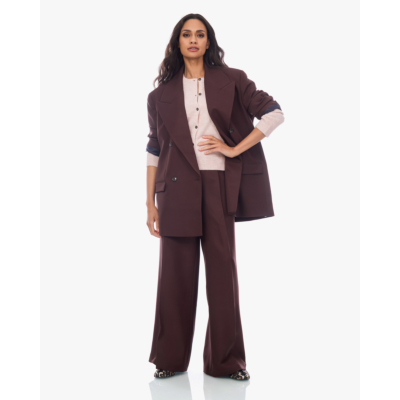 Closed Wollen Doorknoop Vest Roze