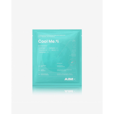 AIM X Hydrating and cooling face mask with probiotics 