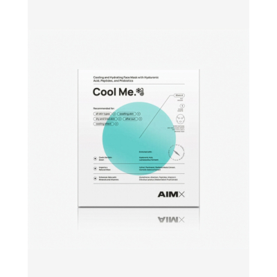 AIM X Hydrating and cooling face mask with probiotics 