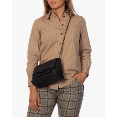 Ganni Blouse lange mouw camel