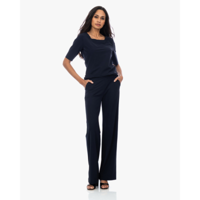 Japan TKY Myza Travel Pantalon met Trekkoord Zwartblauw