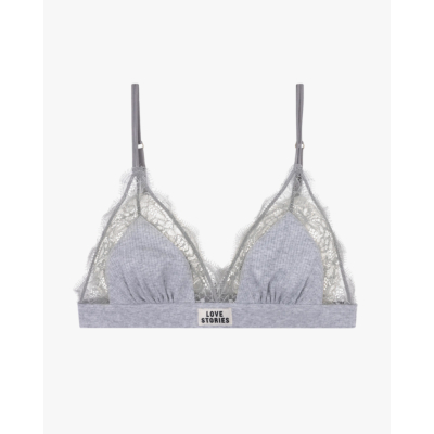 Love Stories Love Lace Bralet Grey