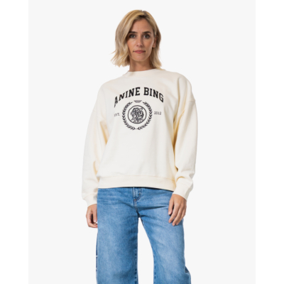 Anine Bing Miles Sweatshirt Cream