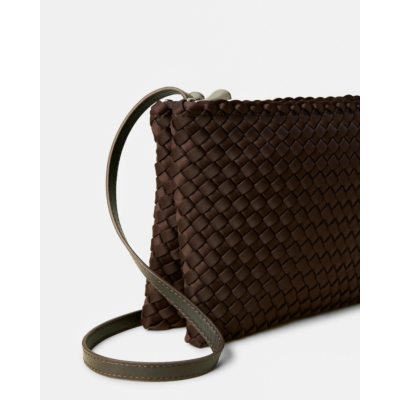 Naghedi Soho Medium Envelope Chocolate