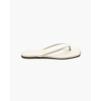 Tkees Square Toe Lily Flip Flop Cream
