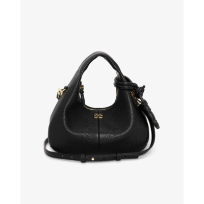 Ganni Black Mini Hobo Bag
