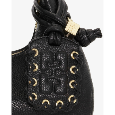 Ganni Black Mini Hobo Bag